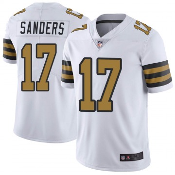 Men's New Orleans Saints #17 Emmanuel Sanders White Color Rush Limited Stitched NFL Jersey - Click Image to Close